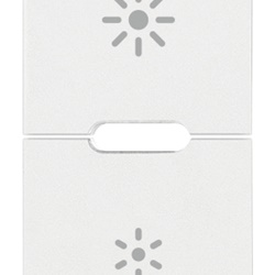 Due mezzi tasti dimmer 1 modulo bianco per comando luci regolabile