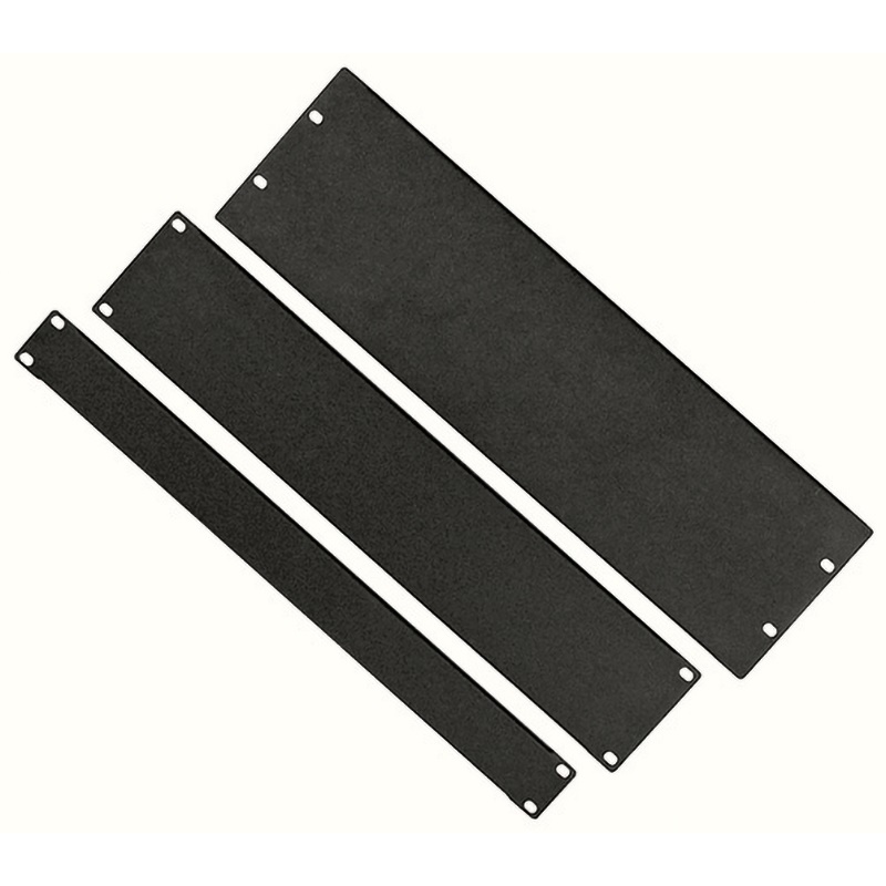 Pannello nero RAL 9005 3U resistente per installazioni elettriche professionali