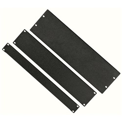 Pannello nero RAL 9005 3U resistente per installazioni elettriche professionali