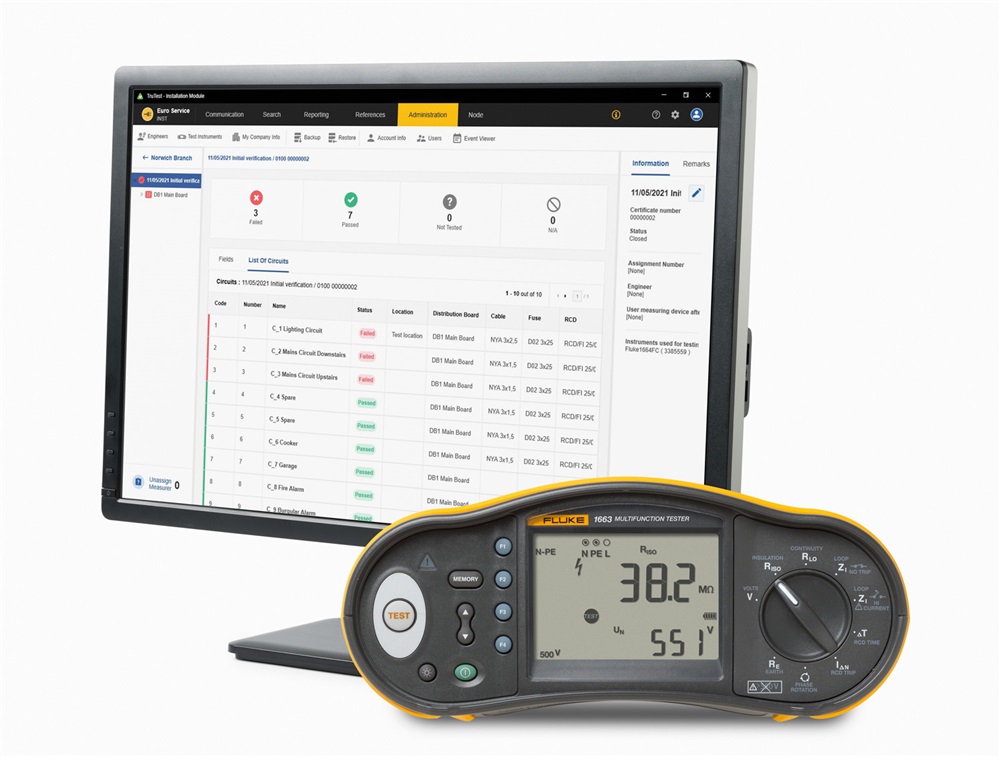 FLUKE 1663 IDTK KIT TESTER MULTIF E