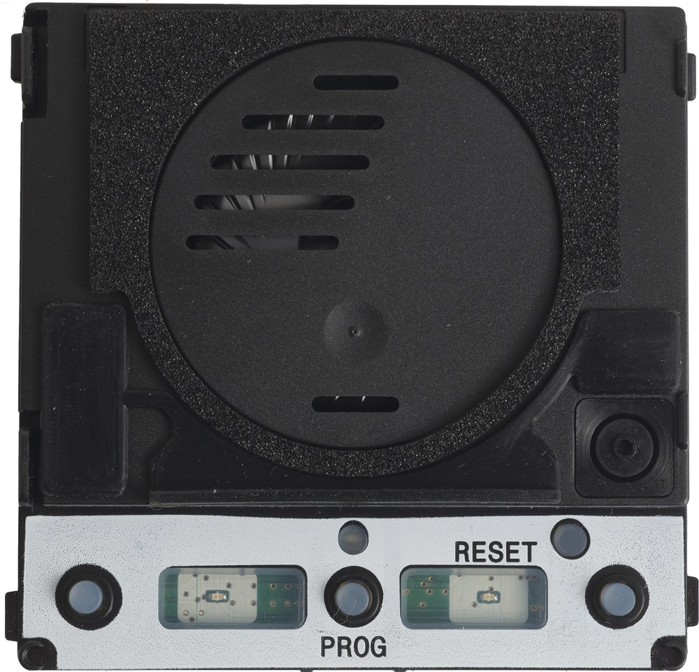 Modulo audio MTMA/200 con 2 pulsanti retroilluminati blu, regolazione volume, per impianti citofonici IP54 sistema 200