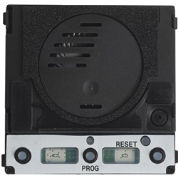 Modulo audio MTMA/200 con 2 pulsanti retroilluminati blu, regolazione volume, per impianti citofonici IP54 sistema 200