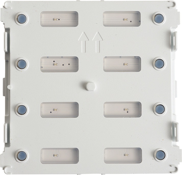 Modulo chiamate 8 pulsanti LED blu tecnopolimero per sistema citofonico 200 IP54