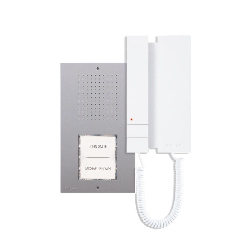 Kit audio mono-bifamiliare Ciao-Mini 4+N per residenze e uffici, sistema 5 fili pronto all’uso