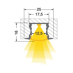 KIT2MT PROFILO RS16 con tappi e staffe per installazioni elettriche professionali robuste e versatili