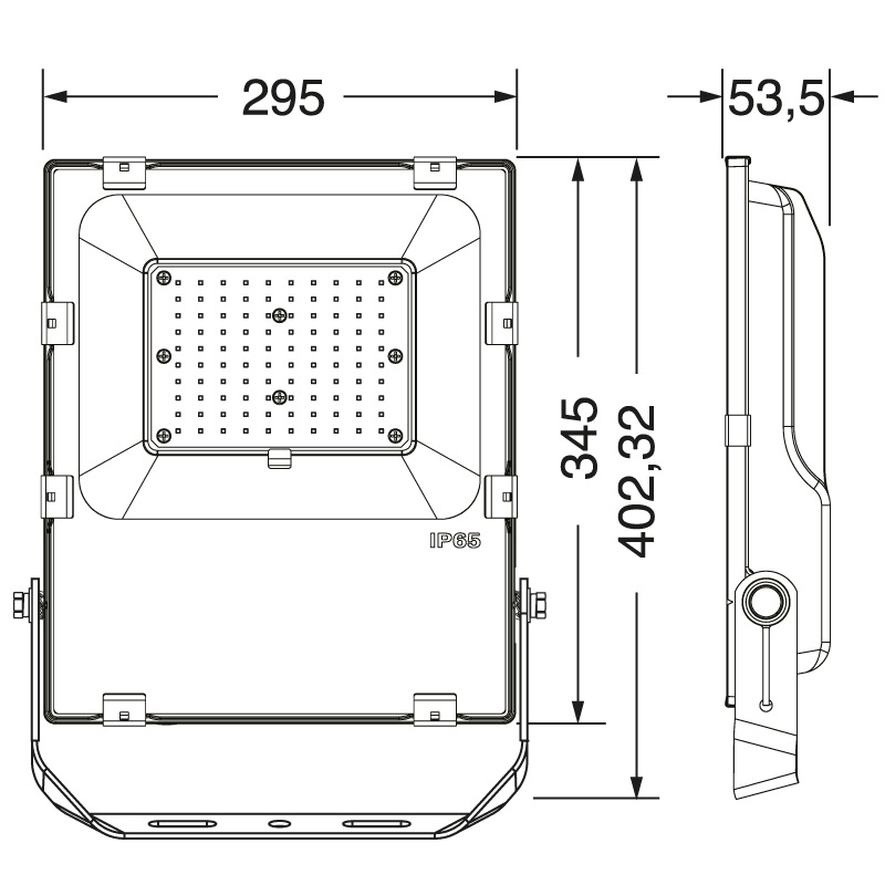 Proiettore LED RGBWW 100W IP65 illuminazione esterna giardini cortili spazi pubblici