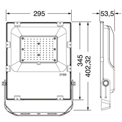 Proiettore LED RGBWW 100W IP65 illuminazione esterna giardini cortili spazi pubblici