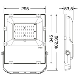 Proiettore LED RGBWW 100W IP65 illuminazione esterna giardini cortili spazi pubblici