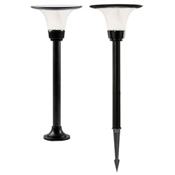 Lampione solare E-Path Twin-White esterno LED