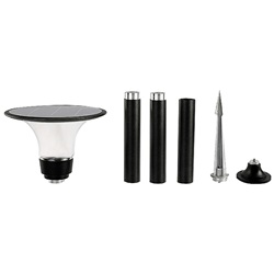 Lampione solare E-PATH TWIN-WHITE illuminazione esterna autonoma risparmio energetico materiali resistenti IP protezione