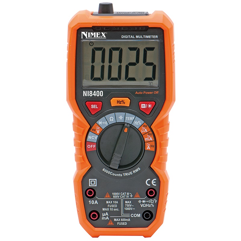 Multimetro autorange True RMS NI8400 precisione e affidabilità per misure elettriche professionali