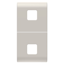 TASTO INTERCAMBIABILE PER COMANDI ASSIALI - DA COMPLETARE CON 2 LENTI - 1 MODULO - NATURAL BEIGE SATINATO - CHORUSMART