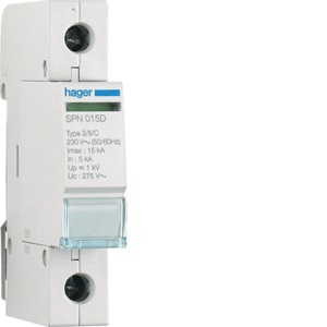 SPD CL.II 15/5KA - L/PE - 1P - 1M