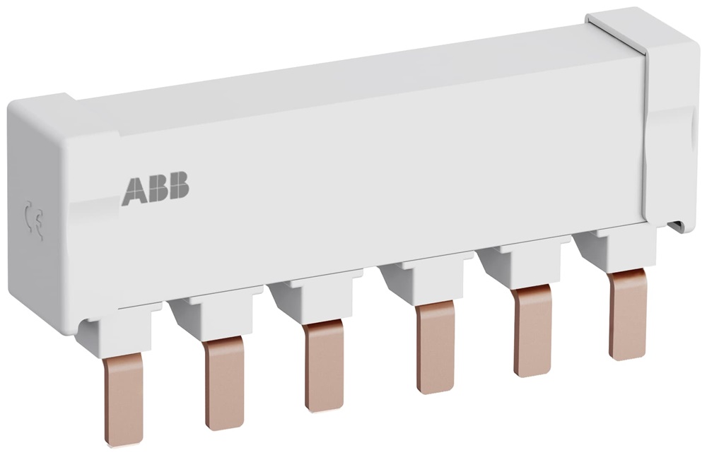 Barra collettrice trifase 125A per 2 interruttori manuali MS165 impianti elettrici