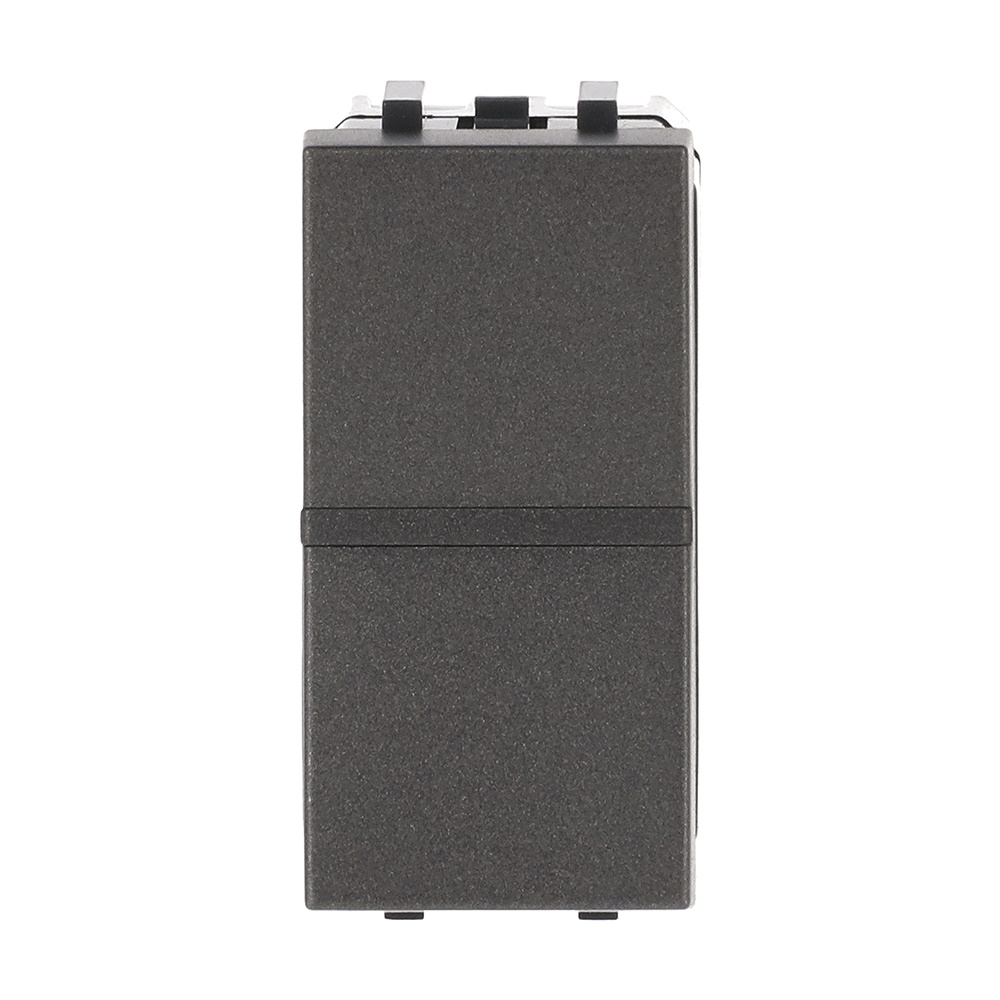 Switch deviatore 2 vie antracite LED 16AX 110-250V per impianti elettrici residenziali