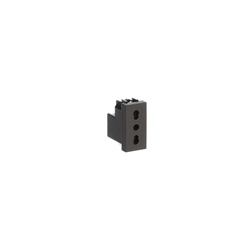 Presa bipasso 16/10A 250V Anthracite sicurezza bambini installazioni residenziali e commerciali