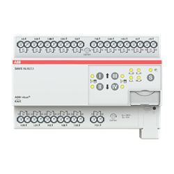 Attuatore combinato 16 canali 10A per automazione elettrica KNX montaggio guida DIN