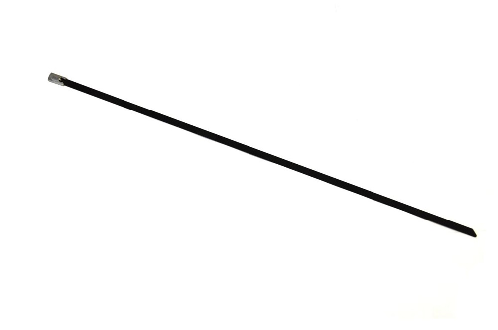 Fascetta acciaio inox AISI316 isolata 360x4,6 mm per applicazioni elettriche