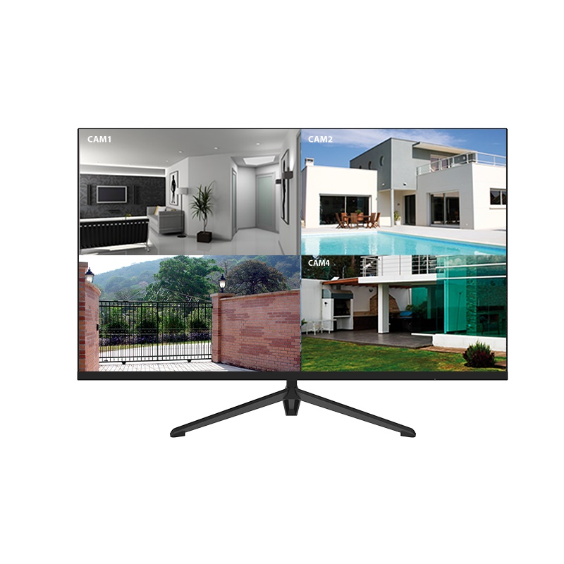 Monitor LED 32 Full HD, ingressi HDMI e VGA, uscita audio, attacco VESA 75x75, base tavolo inclusa