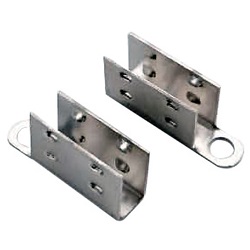 Kit 2 clip fissaggio mini neon metallo resistente montaggio sicuro per illuminazione elettrica