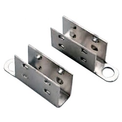 Kit 2 clip fissaggio mini neon metallo resistente montaggio sicuro per illuminazione elettrica