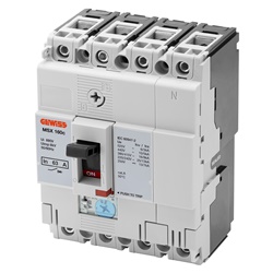 Interruttore scatolato MSX 160C 3P+N 100A 16kA magnetotermico distribuzione potenza