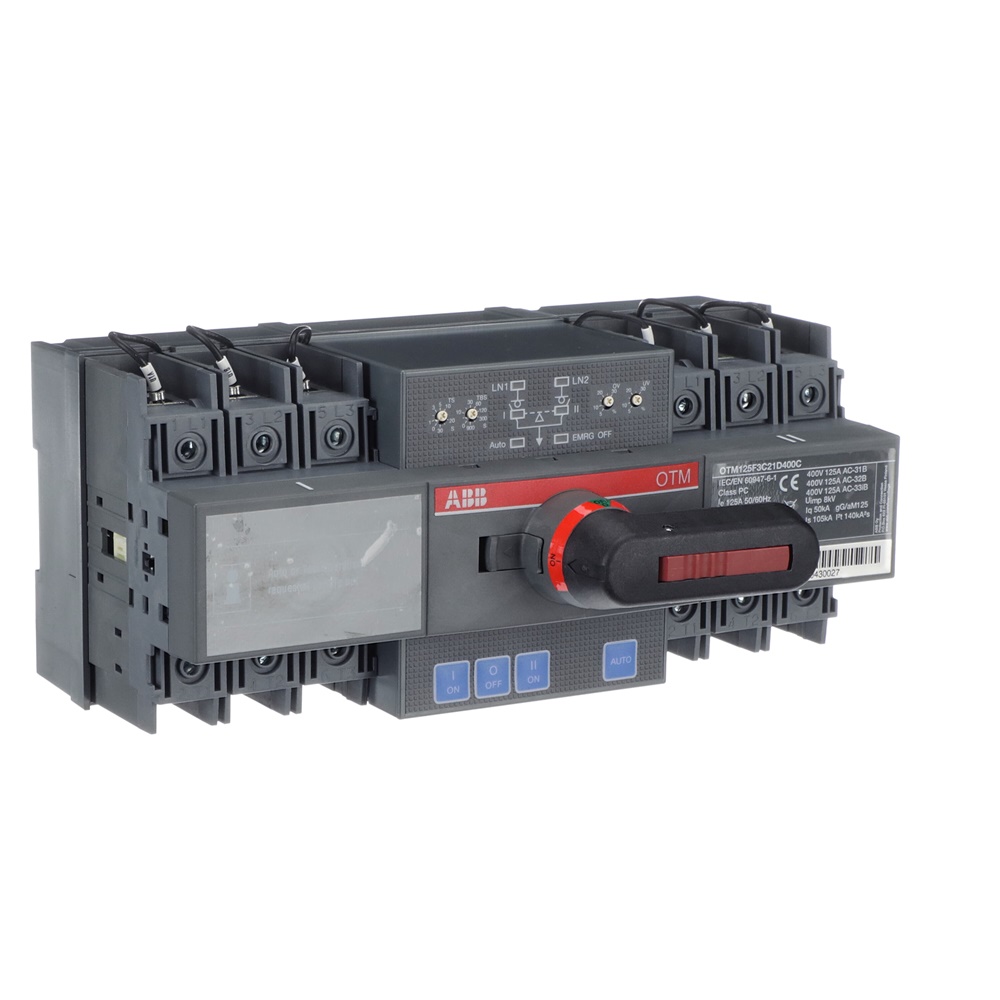 Interruttore automatico modulare ABOTM125F3C21D4 protezione sovraccarichi cortocircuiti impianti residenziali industriali