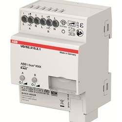 Dimmer LED 2 canali 2x315W montaggio guida DIN controllo illuminazione EIB/KNX residenziale commerciale
