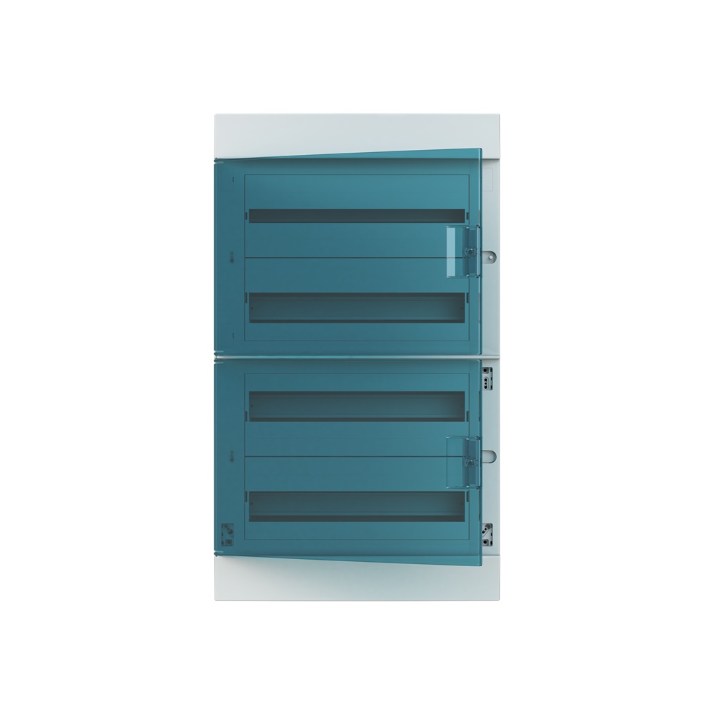 Consumer unit MISTRAL41F incasso 72 moduli 4 file IP41 porta trasparente plastica per cartongesso
