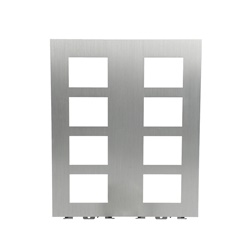Telaio alluminio 4x2 robusto leggero per stazioni audio outdoor 7 moduli protezione componenti elettrici
