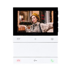 Serie People - Videocitofono vivavoce 5/16:9, sistema Simplebus 2, segreteria video, 6 pulsanti,  programmabile da spento