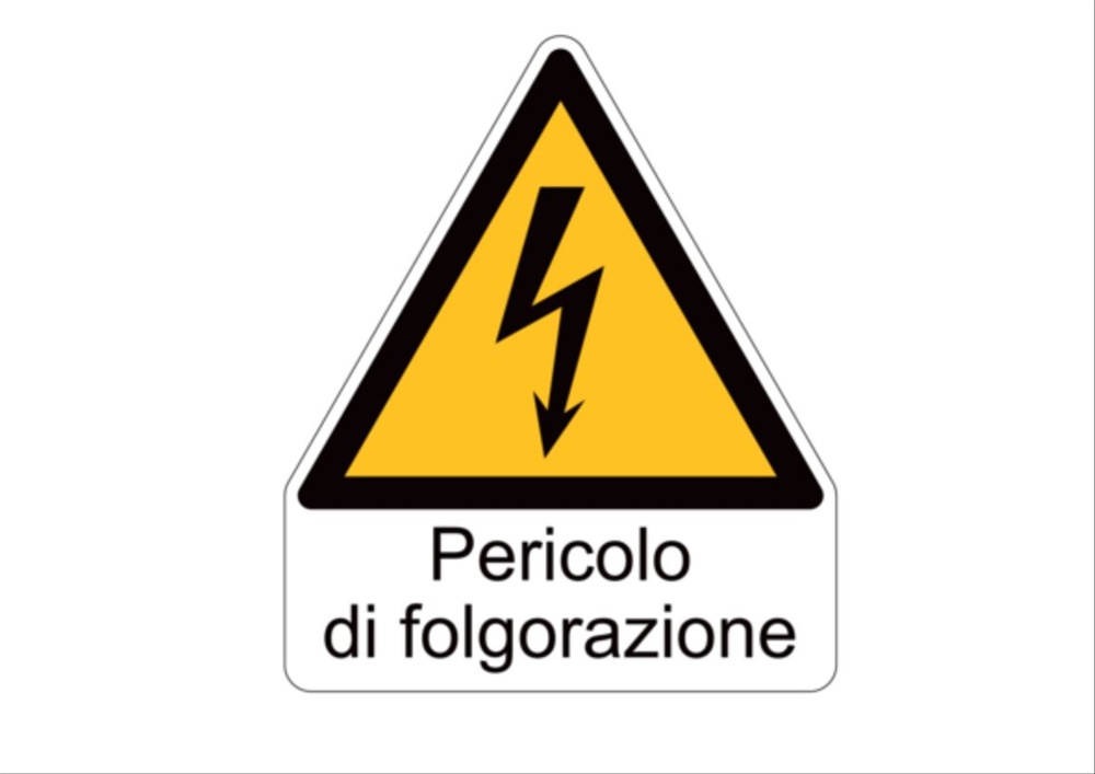 Etichetta Avvertimento WST-TSW 150mm per impianti e macchinari