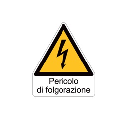 Etichetta Avvertimento WST-TSW 150mm per impianti e macchinari