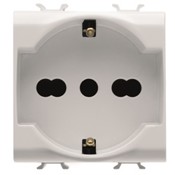 Presa elettrica 2M 2P+T 16A bipasso standard Italia Germania uso domestico e professionale