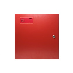 Alimentatore supplementare 2A, montaggio DIN 9 moduli, batterie 2x12V max 17Ah, certificato EN54-4