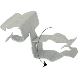 Clip fissaggio tubi 18-22 mm spessore 15-20 mm acciaio alta resistenza per uso elettrico industriale