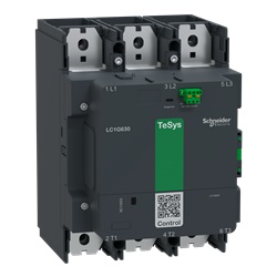 Contattore elevata potenza TeSys Giga, 3P (3NO), AC3 630A, versione Standard, bobina elettronica 48…130V AC/DC