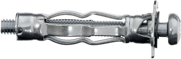 Tassello parete divisoria cava M4x32 mm con vite testa rotonda doppia impronta Phillips confezione 50 pezzi per fissaggi carichi pesanti materiali cavi