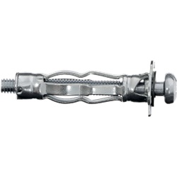 Tassello parete divisoria cava M4x32 mm con vite testa rotonda doppia impronta Phillips confezione 50 pezzi per fissaggi carichi pesanti materiali cavi