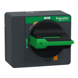 Manovra rotativa diretta nera IP40 per interruttori ComPacT NSXm e PowerPact B