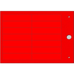 Targhetta MG-TAP rossa 15x67 mm identificazione cavi e componenti