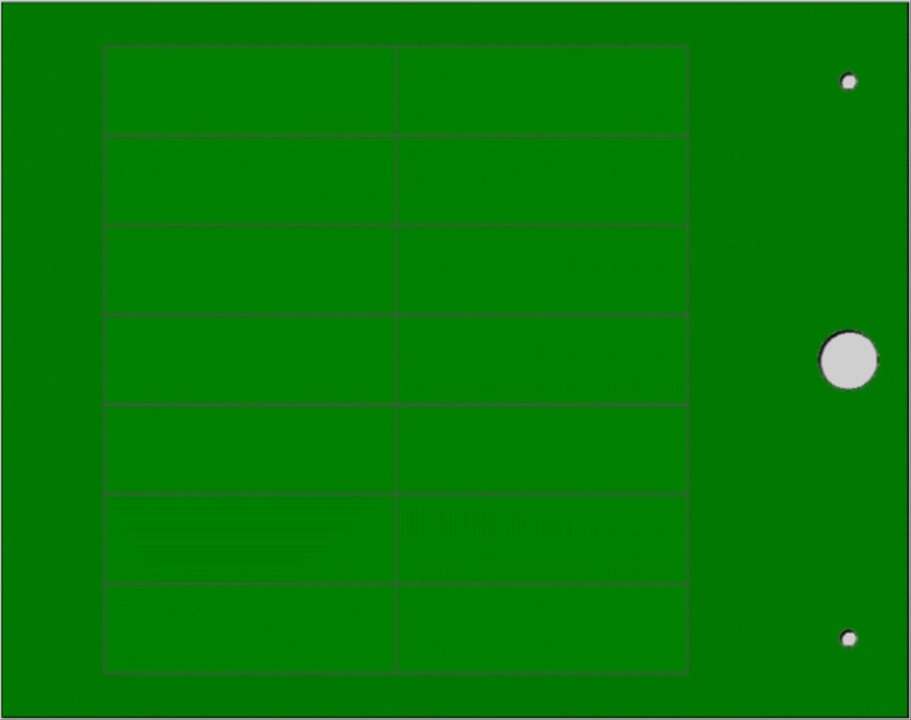 Targhetta MG-TAP verde 15x49 mm per cavi e componenti industriali