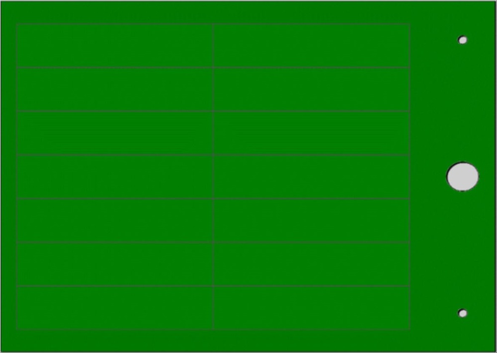 Targhetta MG-TAP verde 15x67 mm per cavi e componenti industriali