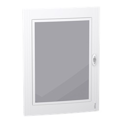 Porta trasparente PrismaSet XS ricambio 4x24 moduli centralino IP40 bianco acciaio vetro
