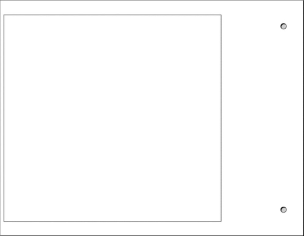 Targa quadro MG-VRT-R bianca PVC 105x110 per personalizzazione industriale