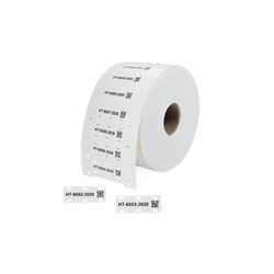 Targhetta poliolefina LFH 10x51mm bianco zero alogeni per cavi grandi e fasci trasporto massa