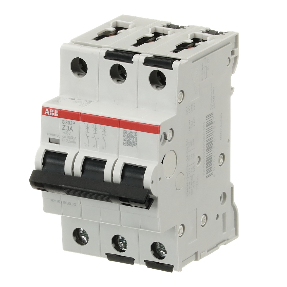 Interruttore automatico S300P 3 poli 3 A Z 415 V AC protezione industriale