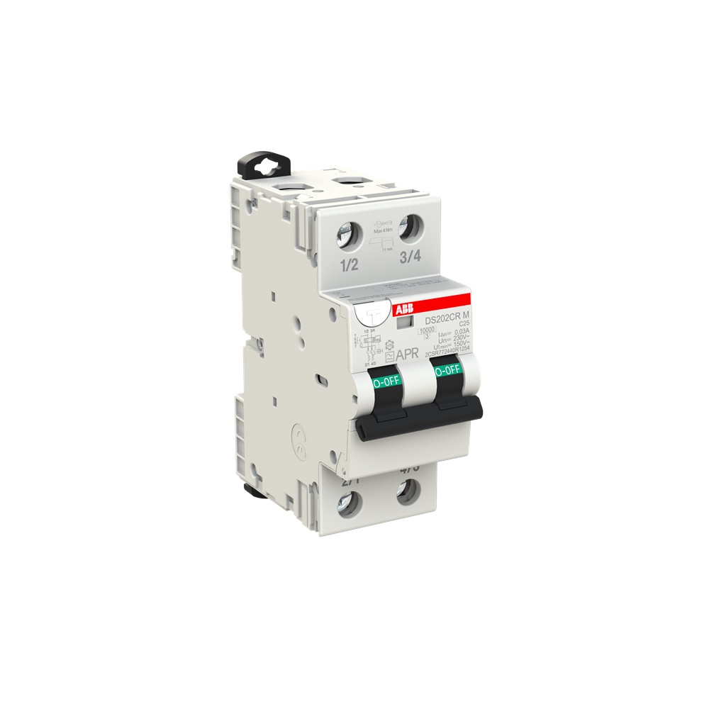 Interruttore magnetotermico differenziale 2P 25A tipo A 30mA protezione sovraccarico residenziale industriale