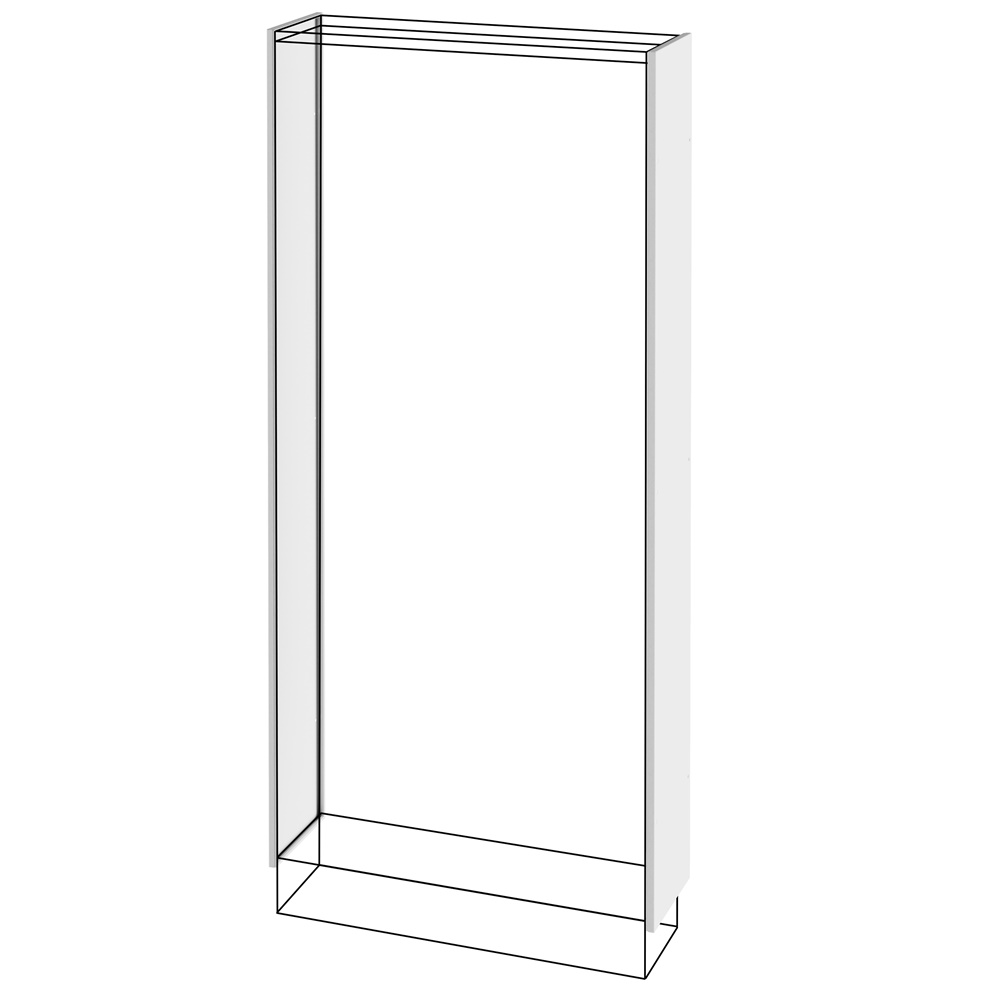 Quadro componibile QDX 630L 630A IP43 pavimento pannelli laterali 1600x300