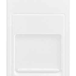 Adattatore portello RJ45 Keystone bianco antipolvere per connettori rete